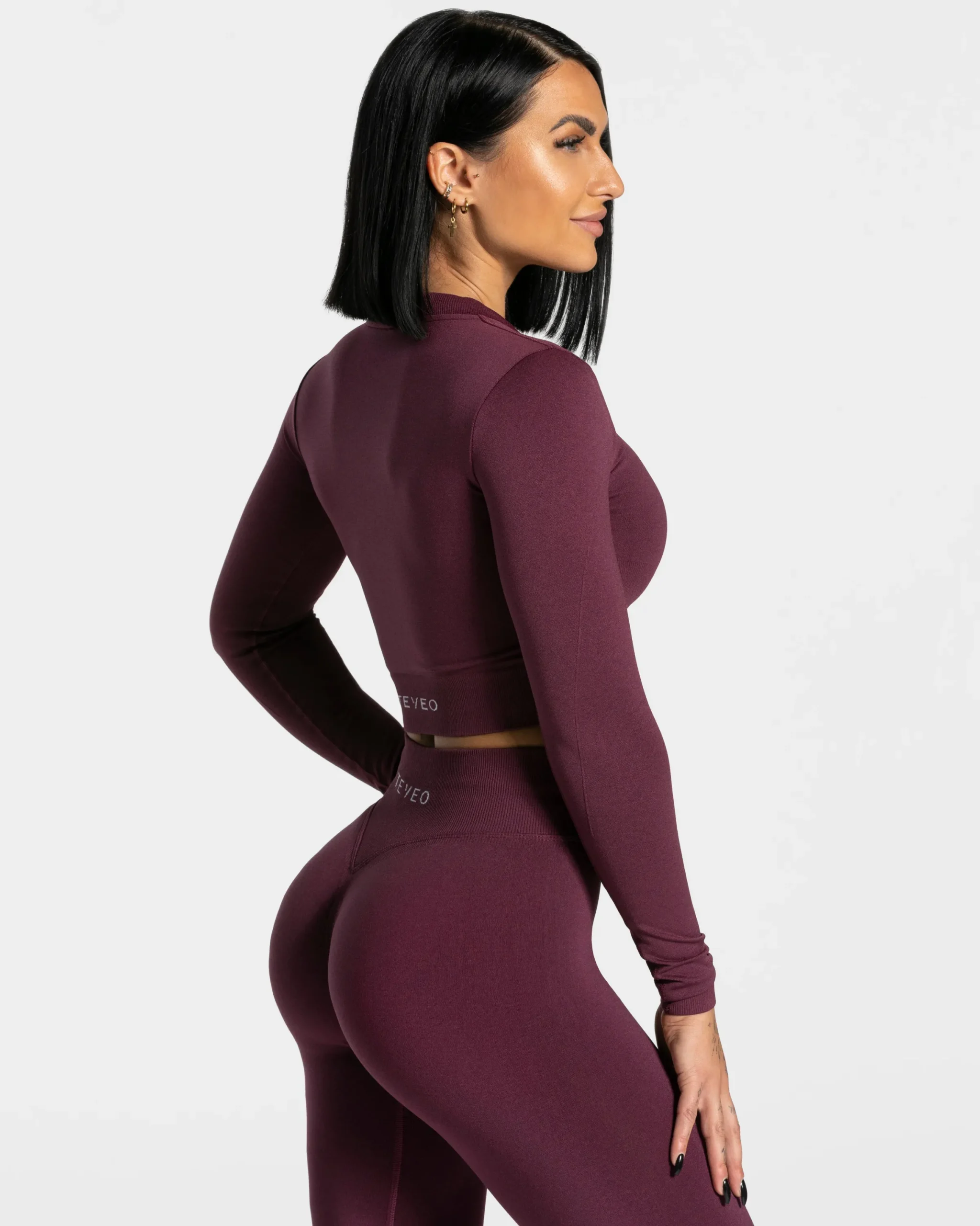 Best Veste de sport Statement Zip « prune » Femme Hauts À Manches Longues