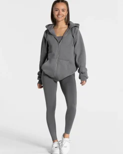 Discount Veste de sport Statement Oversized « graphite » Femme Sweats À Capuche Et Vestes De Sport