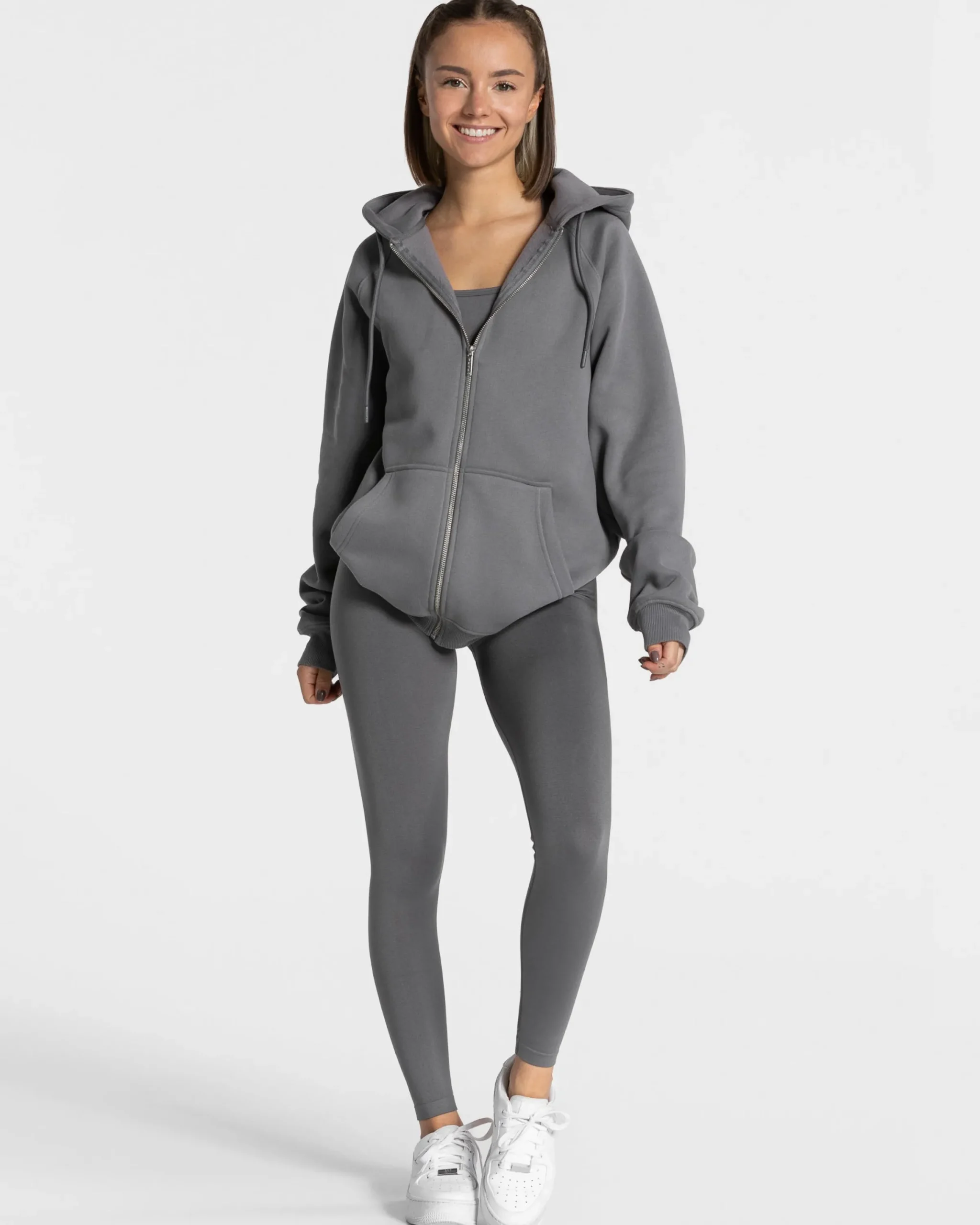 Discount Veste de sport Statement Oversized « graphite » Femme Sweats À Capuche Et Vestes De Sport
