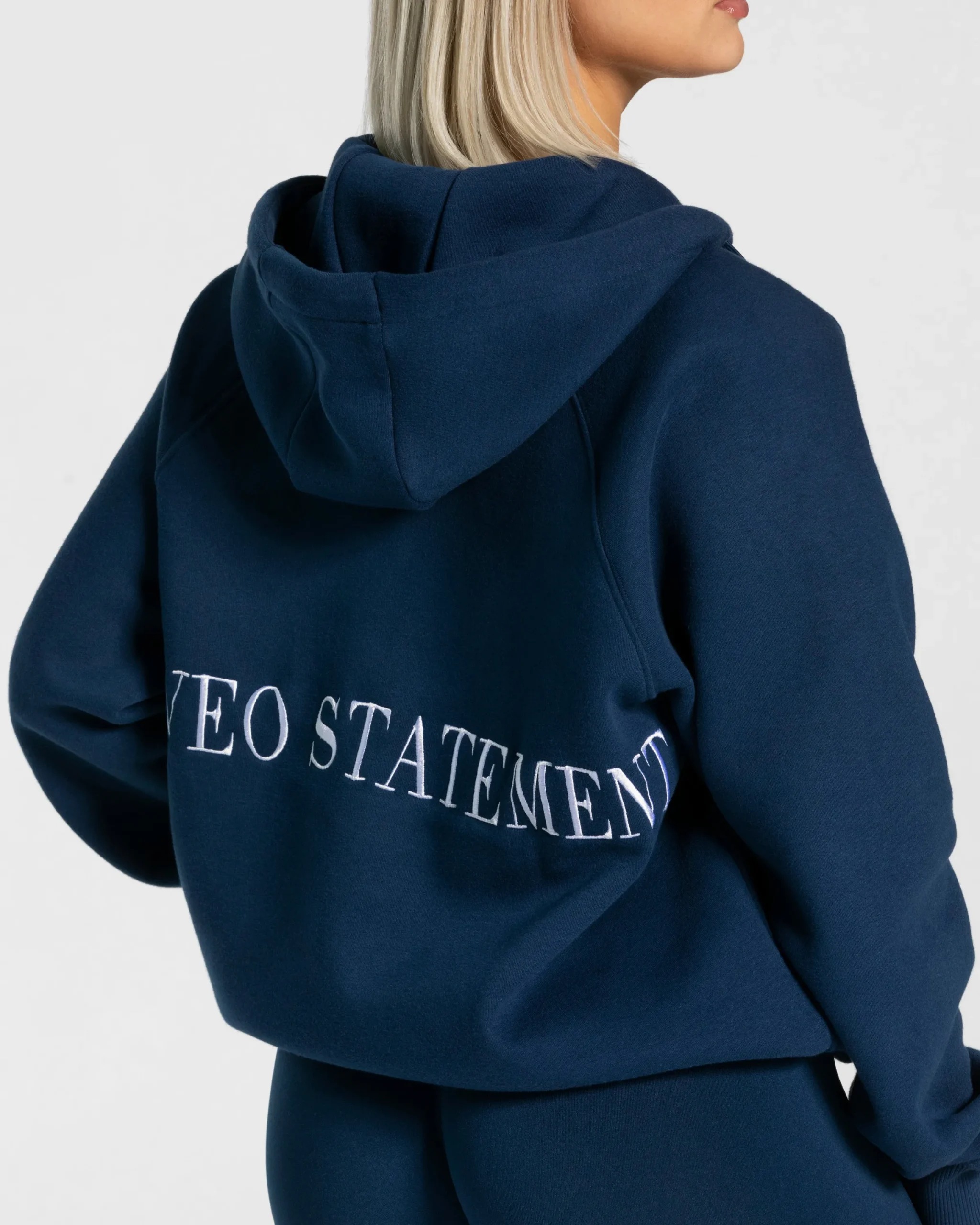 New Veste de sport Statement Oversized « bleu foncé » Femme Sweats À Capuche Et Vestes De Sport