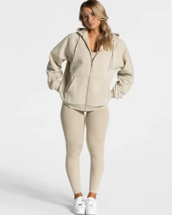 Online Veste de sport Statement Oversized « sable » Femme Sweats À Capuche Et Vestes De Sport