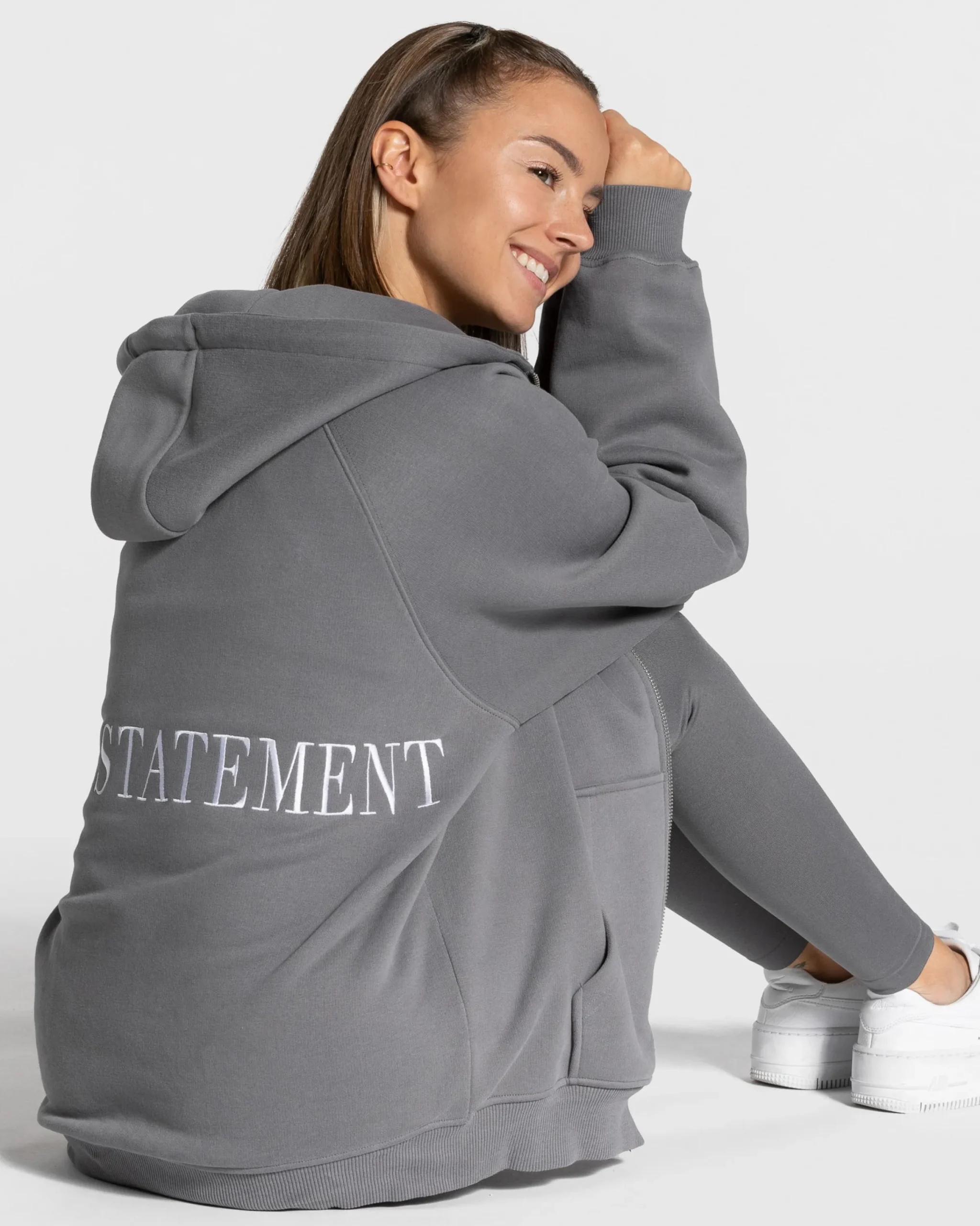 Discount Veste de sport Statement Oversized « graphite » Femme Sweats À Capuche Et Vestes De Sport