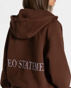Clearance Veste de sport Statement Oversized « café » Femme Sweats À Capuche Et Vestes De Sport