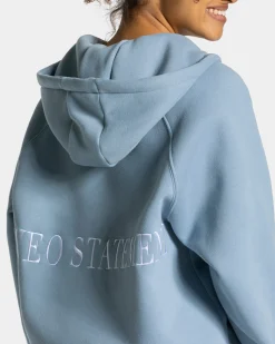 Clearance Veste de sport Statement Oversized « bleu acier » Femme Sweats À Capuche Et Vestes De Sport