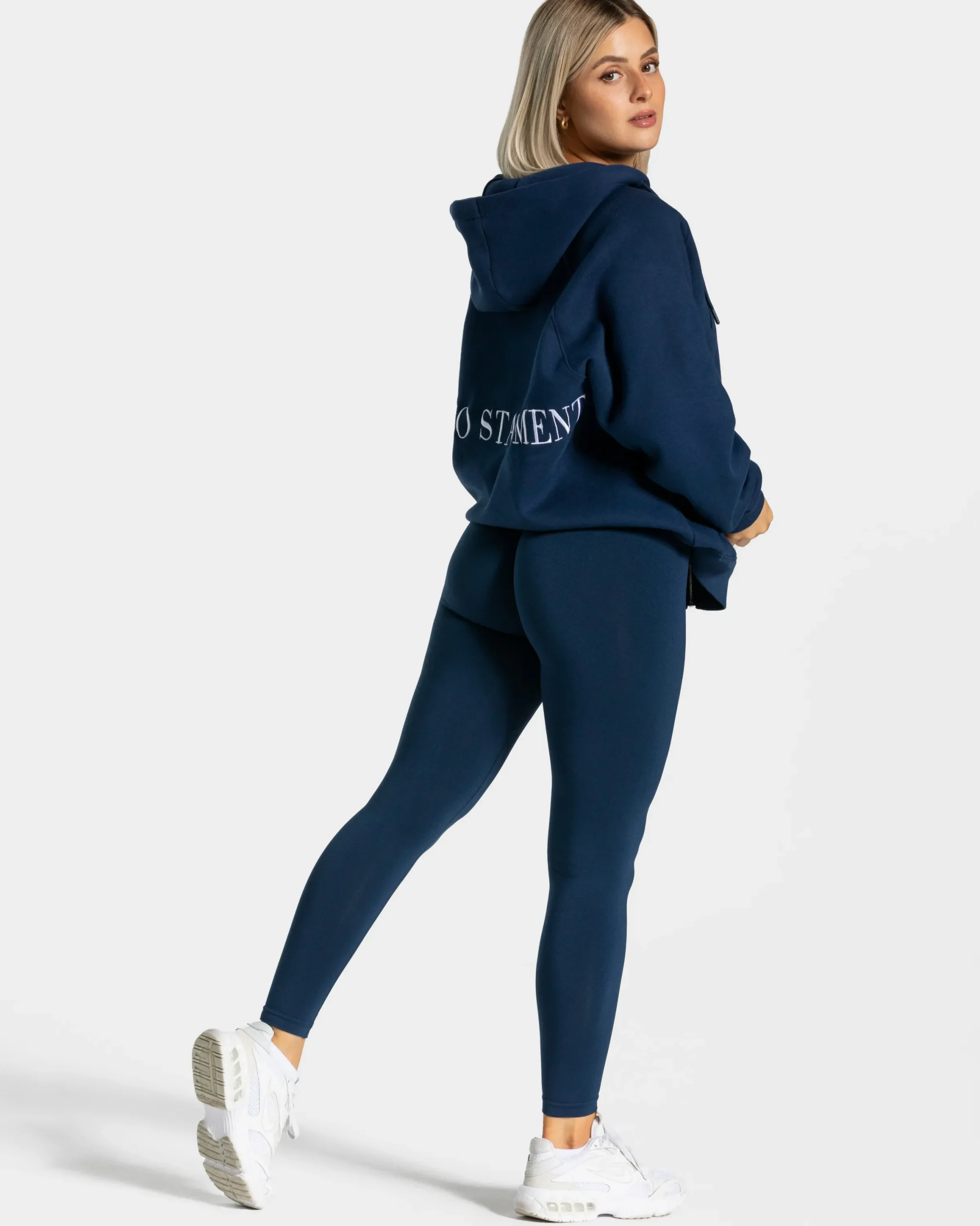 New Veste de sport Statement Oversized « bleu foncé » Femme Sweats À Capuche Et Vestes De Sport