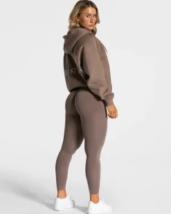 Discount Veste de sport Statement Oversized « moka » Femme Sweats À Capuche Et Vestes De Sport