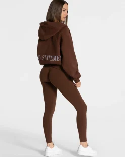 Clearance Veste de sport Statement Oversized « café » Femme Sweats À Capuche Et Vestes De Sport