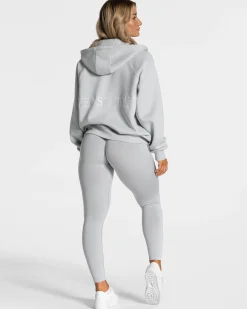 Clearance Veste de sport Statement Oversized « gris clair » Femme Sweats À Capuche Et Vestes De Sport