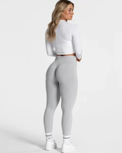 Clearance Veste de sport Statement Zip « blanc » Femme Hauts À Manches Longues