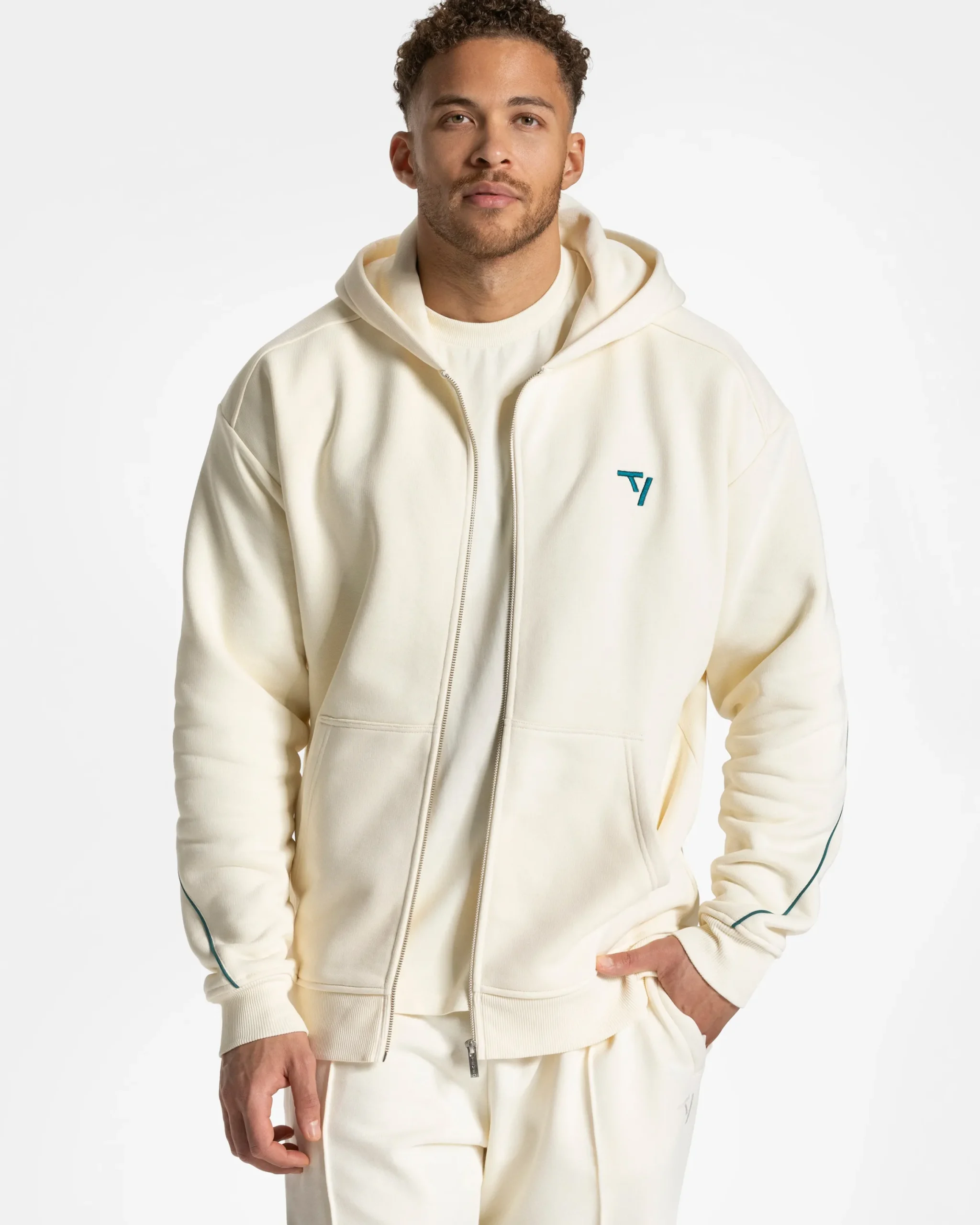 Discount Veste de sport zippée Ignite « Off White » Homme Sweats À Capuche Et Sweats Zippés