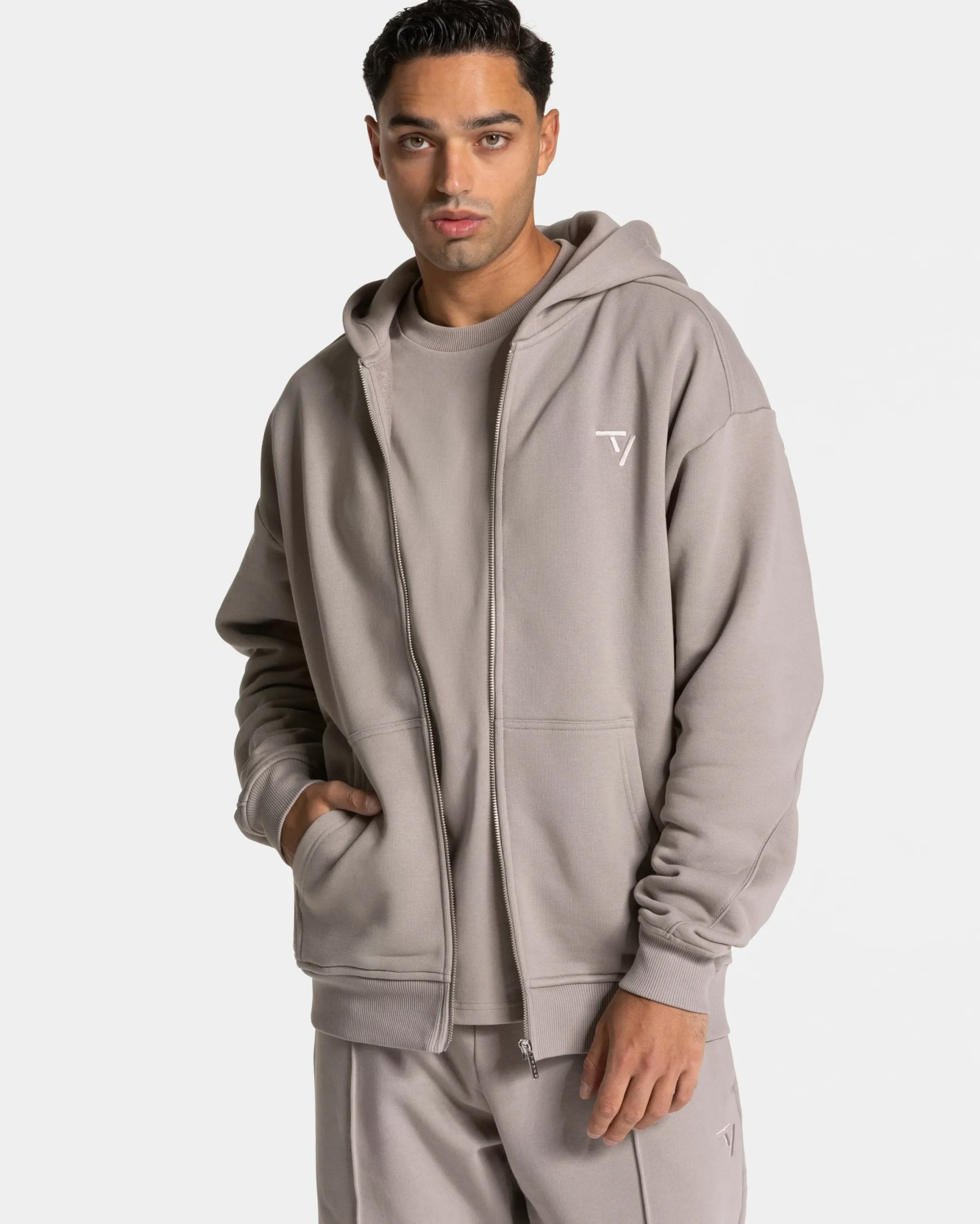 Sale Veste de sport zippée Ignite « stone » Homme Sweats À Capuche Et Sweats Zippés