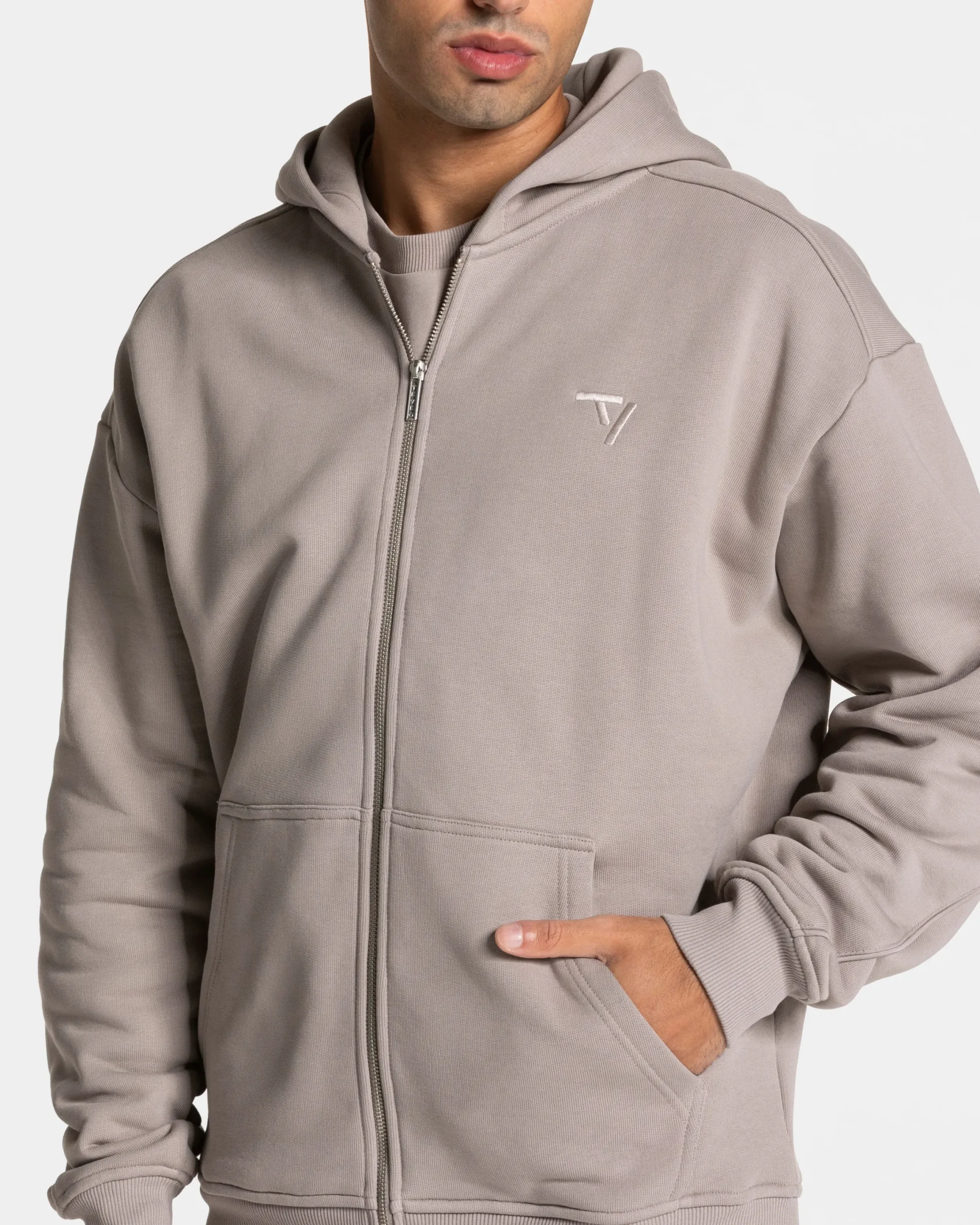 Sale Veste de sport zippée Ignite « stone » Homme Sweats À Capuche Et Sweats Zippés