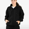 New Veste de sport zippée oversize Anniversary « noir » Femme Sweats À Capuche Et Vestes De Sport