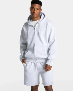 Fashion Veste de sport zippée oversize Anniversary « gris clair » Homme Sweats À Capuche Et Sweats Zippés