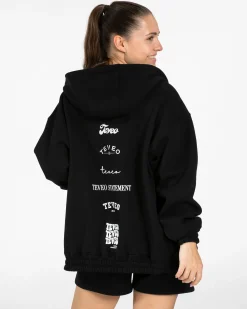 New Veste de sport zippée oversize Anniversary « noir » Femme Sweats À Capuche Et Vestes De Sport