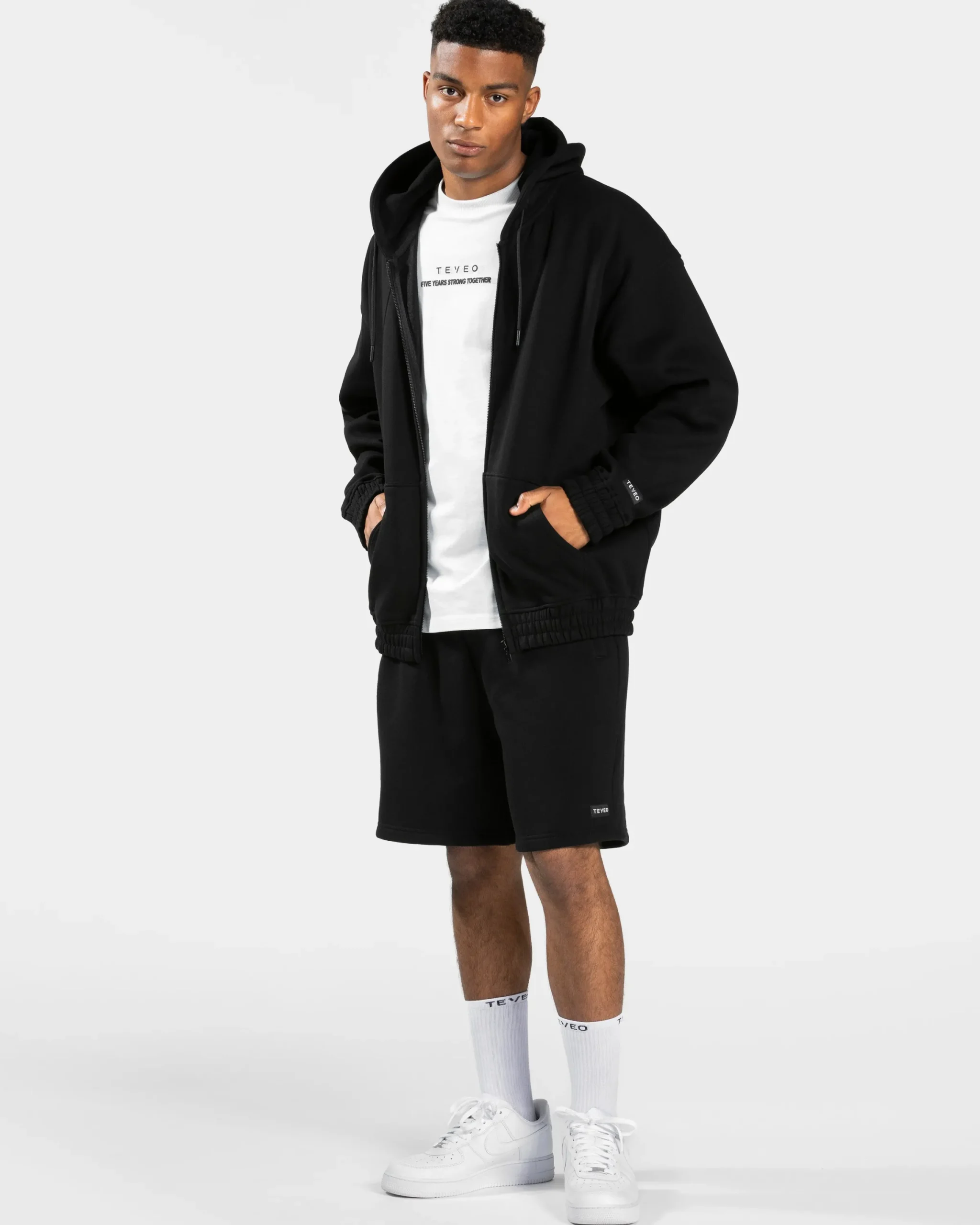 Discount Veste de sport zippée oversize Anniversary « noir » Homme Sweats À Capuche Et Sweats Zippés