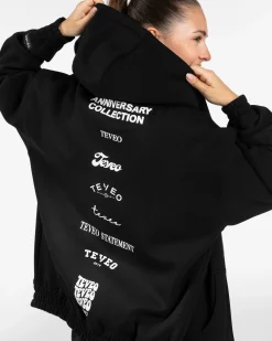New Veste de sport zippée oversize Anniversary « noir » Femme Sweats À Capuche Et Vestes De Sport