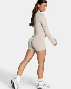 Clearance Veste de sport zippée Shaping Femme « cream » Femme Hauts À Manches Longues
