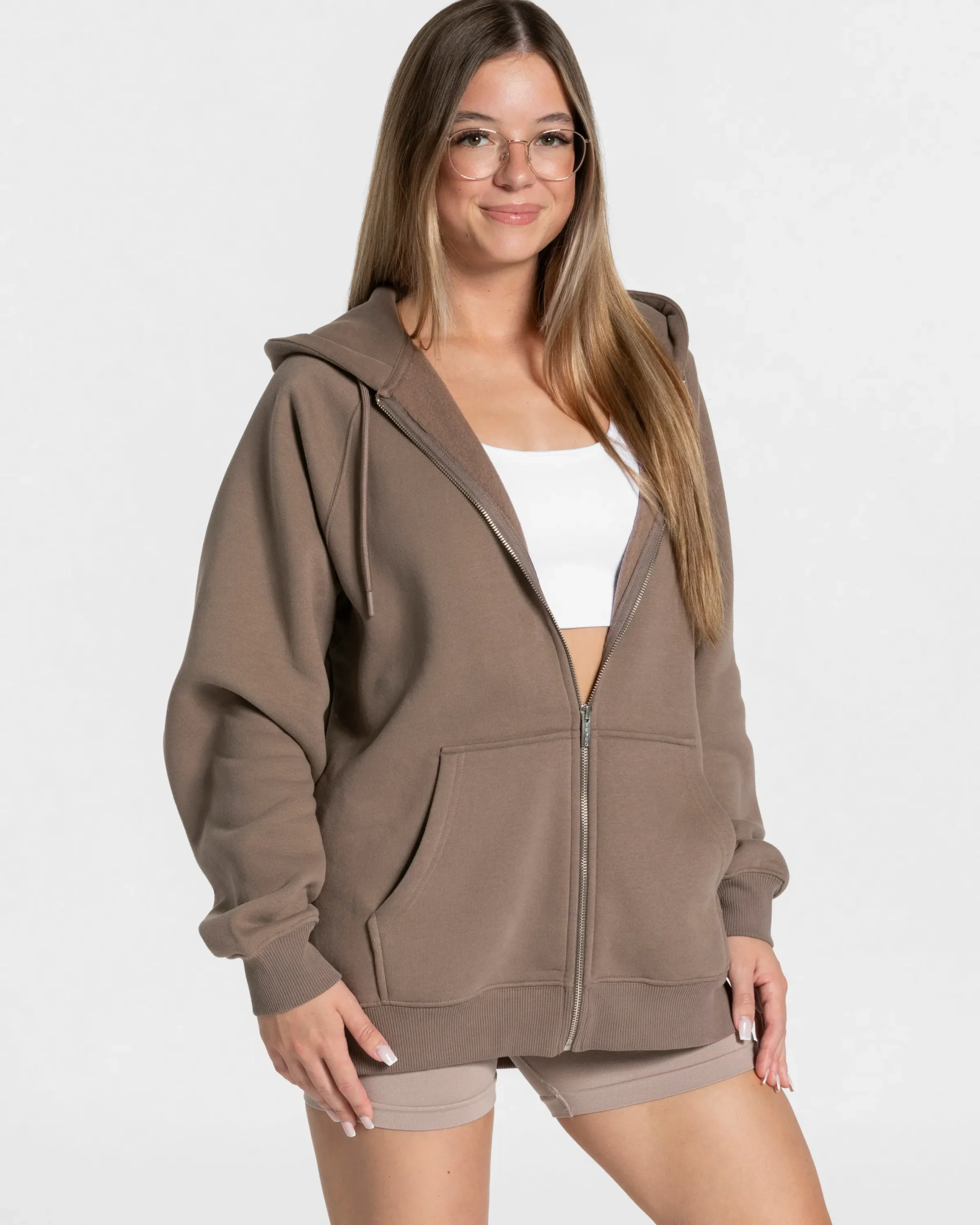 New Veste oversize Candy « moka » Femme Sweats À Capuche Et Vestes De Sport
