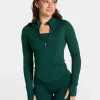 Discount Veste zippée Femme Shaping « vert foncé » Femme Hauts À Manches Longues