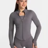 Clearance Veste zippée Femme Shaping « graphite » Femme Hauts À Manches Longues