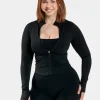 New Veste zippée Femme Shaping « kaki » Femme Hauts À Manches Longues