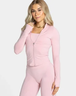 Hot Veste zippée Femme Shaping « rose » Femme Hauts À Manches Longues