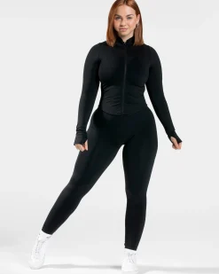 New Veste zippée Femme Shaping « kaki » Femme Hauts À Manches Longues