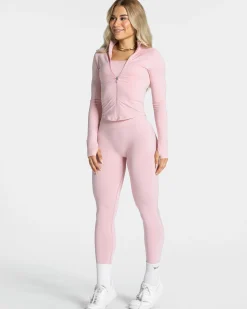 Hot Veste zippée Femme Shaping « rose » Femme Hauts À Manches Longues