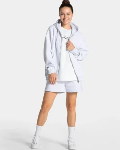 Hot Veste zippée oversize Anniversary pour femmes « gris clair » Femme Sweats À Capuche Et Vestes De Sport