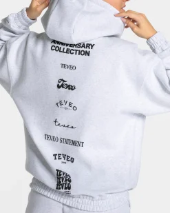 Hot Veste zippée oversize Anniversary pour femmes « gris clair » Femme Sweats À Capuche Et Vestes De Sport