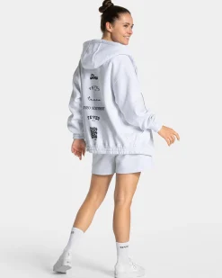 Hot Veste zippée oversize Anniversary pour femmes « gris clair » Femme Sweats À Capuche Et Vestes De Sport